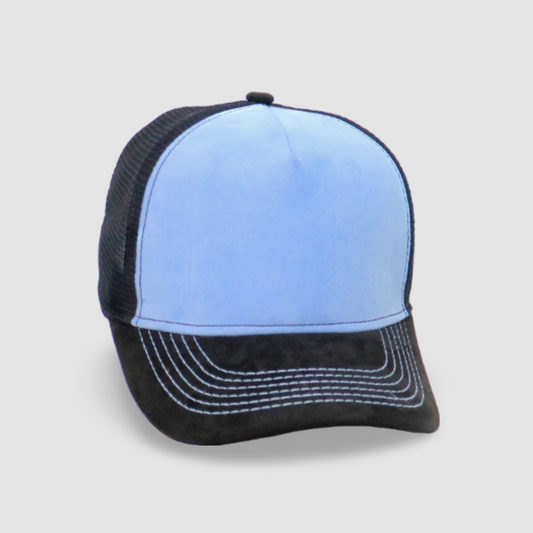 GORRA GAMUZA AZUL LUZ